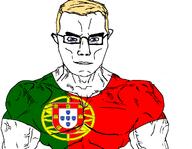 arm aryan_chad blue_eyes buff flag:portugal glasses portugal subvariant:chudjak_front subvariant:muscular_chud trend:aryan variant:chudjak vein yellow_hair // 1200x929 // 121.1KB
