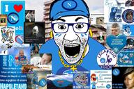 child chud clothes dog donkey glasses hair italy naples napoli soccer soyjak text variant:el_perro_rabioso variant:gapejak vesuvio zebra // 1500x1000 // 2.0MB