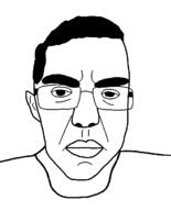 angry closed_mouth ear glasses hair patrick_crusius soyjak subvariant:patrick template variant:chudjak // 986x1224 // 22.2KB