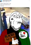 badge book bronze_age_mindset bronze_age_pervert closed_mouth flag flag:pan-african glasses holding_book holding_object pan_african pipe smoke smoking stubble text twitter variant:gapejak // 597x879 // 408.4KB