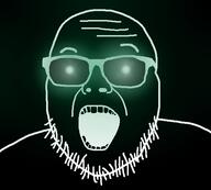 glasses happy open_mouth soyboy stubble thougher variant:joejak wrinkles // 553x497 // 86.8KB