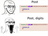 2soyjaks 4chan anonymous arm concerned crying flag frown get glasses hand hands_up open_mouth screenshot soyjak stubble subvariant:wewjak text variant:soyak // 500x384 // 105.4KB