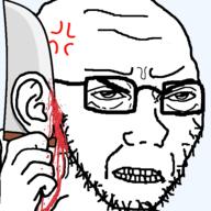 angry blood ear holding_object knife punisher_face subvariant:soyak_(irritated) variant:soyak // 600x600 // 105.4KB