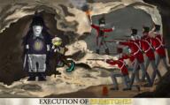 artist:soyyoseth blood cave classical_art_parody clothes cloud fundamental_paper_education gem glasses latern light minecraft miss_circle pickaxe red_eyes rock shadow shako_hat shovel smoke soldier squirrel subvariant:feralrage subvariant:feralsquirrel subvariant:hornyson subvariant:science_lover torch uniform variant:chudjak variant:cobson variant:feraljak variant:markiplier_soyjak variant:soyak weapon white_hair yellow_skin // 3180x1968 // 10.4MB