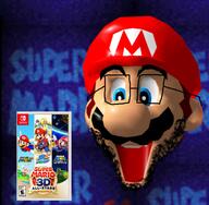 glasses mario mario_64 moustache open_mouth stubble variant:unknown // 600x588 // 599.7KB