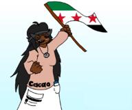 avengers brown_skin closed_eyes country flag flag:syria_opposition glasses hair long_hair nigger nintendo nintendo_switch soylent_(cacao) syria syrian_rebels variant:soytan video_game // 1076x905 // 95.8KB