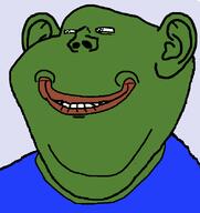 amphibian blue_shirt frog green_skin nas:pepe no_beard pepe pepe_the_frog subvariant:impish_grin // 598x633 // 13.5KB