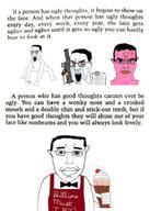 4soyjaks anger_mark angry bloodshot_eyes closed_mouth crying glasses hair meta:tagme monkey_dance pink_skin smile soyjak subvariant:chudjak_front text variant:chudjak yellow_teeth // 450x632 // 247.1KB