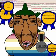 4chan anime award brown_skin hair heyuri kerestecuck lips map_(pedophile) medal mutt_lips pedophile song stubble suno_ai tongue variant:el_perro_rabioso video wide_eyes yotsoyba // 620x620, 155s // 3.6MB