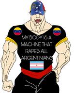 argentina chud flag:argentina flag:transgender_pride_flag flag:venezuela muscles muscular_male text variant:chudjak veneco venezuela // 1560x1932 // 662.9KB