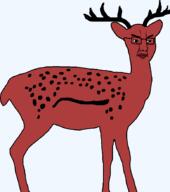 animal closed_mouth deer doe glasses horn series:animaljaks variant:chudjak // 778x881 // 17.2KB