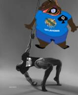 fat gigachad hanging mutt ohio oklahomala rope shitskin // 700x848 // 285.4KB