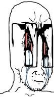 big_eyes closed_mouth crying distorted glasses stubble variant:soyak // 641x1151 // 102.2KB
