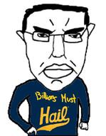 angry arm closed_mouth clothes ear glasses hair hand michigan millions_must_die soyjak subvariant:chudjak_front text variant:chudjak // 795x1025 // 138.6KB