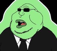 1soyjaks brap brapping clothes ext=gif fed glasses glowienigger glowing green_skin meta:ai_generated suit suit_and_tie talking trend:glowie variant:meximutt // 616x554 // 4.3MB