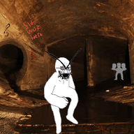 2soyjaks angry animated antenna arm bloodshot_eyes closed_mouth crying dance full_body glasses hand irl_background large_eyebrows leg open_mouth selfish_little_fuck sewer soyjak stubble undercity variant:chudjak variant:cryboy_soyjak // 1200x800 // 1.4MB