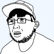 cap clothes glasses hair hat rot_(user) soyjak stubble template variant:rotjak white_shirt white_skin // 700x700 // 15.8KB