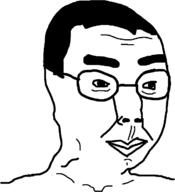 antifa glasses hair soyjak template thick_eyebrows variant:chudjak // 642x705 // 12.1KB