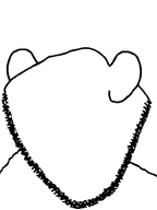 1soyjaks beard ear looking_away no_face stubble variant:impish_soyak_ears white_background // 598x800 // 5.2KB