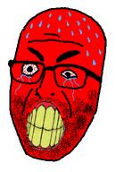 angry bloodshot_eyes clenched_teeth crying glasses red_face red_skin soyjak stubble sweating variant:unknown yellow_teeth // 260x383 // 39.9KB