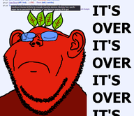 ban beetroot black_text blue_glasses broot closed_eyes closed_mouth english_text food it's_over leaves limeade limeade_(user) meta:namefags red_skin sad screenshot tahoma_font variant:impish_soyak_ears vegetable // 923x800 // 44.8KB