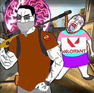 2_soyjaks ack awp background bag bandana chud clip_background crying csgo edit elite_crew flag:transgender_pride_flag fps frag game glasses glowing gun hair hanging keyed logo mustache open_mouth pink_skin rope sniper sonnenrad stripes stubble subvariant:muscular_chud sword tongue tongue_out tranny troon_hanging troonella troonjaks valorant variant:bernd variant:chudjak variant:gapejak vein weapon ywnbaw // 960x954, 14s // 12.8MB