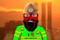 award factory high_visibility_vest i_love irl_background made_the_text_too_small_award open_mouth subvariant:science_lover sunset variant:markiplier_soyjak // 896x600 // 524.9KB