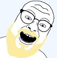 aryan beard blond blue_eyes glasses soyjak template variant:its_out_get_in_here white_skin // 900x908 // 23.0KB