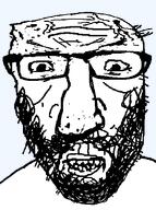 anger_mark angry beard clenched_teeth clothes glasses kike large_nose lips looking_at_you max_(user) soyjak template transparent_background variant:maxjak vein // 395x530 // 13.0KB