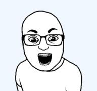 baby braces clothes glasses open_mouth soyjak variant:el_perro_rabioso // 427x400 // 6.9KB