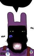 black_skin circus_2_(namefag) discord ear glasses jax_(the_amazing_digital_circus) jax_pedo purple_aki scouser underbite variant:markiplier_soyjak video // 600x1000, 54.4s // 1.8MB