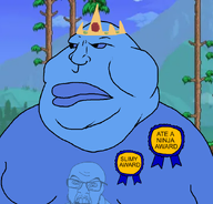 award blue_skin crown king_slime slime terraria variant:feraljak variant:meximutt // 888x849 // 380.4KB