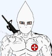 aryan gun kkk meta:tagme subvariant:muscular_chud variant:chudjak weapon // 1059x1149 // 160.2KB