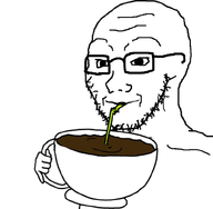 bald cup drinking glasses hand straw stubble transparent_background variant:soyak // 801x786 // 124.2KB