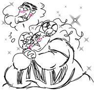 artist:shanibun eyebrows fat female furry furry_female glasses hmofa nose variant:chudjak // 1816x1791 // 813.9KB