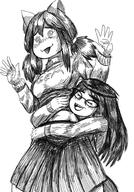 artist:sleep_chvd clothes glasses hair nas:tama open_mouth variant:soytan // 700x1000 // 219.1KB