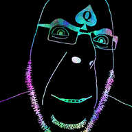 animated bbc glasses inverted open_mouth queen_of_spades smile soyjak stubble tattoo variant:cobson // 676x707 // 217.6KB