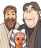 2soyjaks ahsoka_tano anakin_skywalker are_you_soying_what_im_soying beard obi_wan_kenobi star_wars twinkjak variant:gapejak variant:markiplier_soyjak // 1200x1415 // 522.0KB
