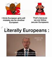 angry animated brown_skin clothes cockroach european european_union flag:turkiye geert_wilders glasses mustache mutt tshirt turk turkiye turkroach variant:angry_soyjak variant:impish_soyak_ears visa you_will_never_be_european ywnbe // 576x620, 21.4s // 442.9KB