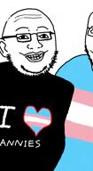 2soyjaks ear flag:transgender_pride_flag gender glasses meta:ai_generated shirts smile sora stubble talking tranny transheart variant:unknown voice // 704x1280, 10.1s // 5.5MB