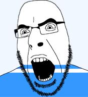 altai flag flag:altai full_head glasses hair looking_to_the_right open_mouth russia soyjak stubble teeth text transparent transparent_background variant:cobson // 721x789 // 23.6KB