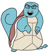 angry blue_skin glasses open_mouth pokemon purple_eyes squirtle subvariant:feralsquirrel tail variant:feraljak // 575x619 // 77.6KB