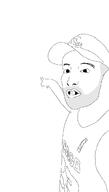 beard clothes gemeraldiest_comments_section💎💎💎enter_as_you_please💎💎💎 hat lips no_glasses pointing redraw smooth_skin soyjak variant:unknown // 720x1270 // 25.7KB