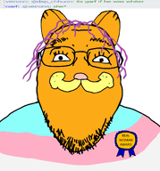 animal award cat garf_(user) garfield meta:namefags purple_hair tranny variant:bernd // 2014x2164 // 628.3KB