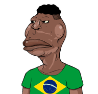 adams_apple big_lips black_skin brazil brazil_flag cheeks curly_hair hair lips looking_to_the_left neck no_glasses no_stubble nose shading shirts subvariant:brazilmutt variant:meximutt yellow_sclera // 888x849 // 60.5KB