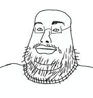2026 bald beard_stubble big_lips brimstone_winter clothes eyebrows fat glasses idksterling lips meltmaxing obese triple_chin variant:meltson variant:unknown white_background white_eyes white_shirt white_skin // 870x918 // 271.5KB