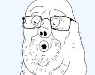 artist:salsamaster captain_k'nuckles flapjack glasses soyjak stubble the_marvelous_misadventures_of_flapjack variant:captain_knuckles // 907x720 // 21.0KB