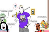 5soyjaks a10_eyes ack angry arm award blue_eyes book brown_skin cat_ear clothes crying crystal_cafe female femboy full_body green_hair hair hand hanging holding_object holding_sword lesbian lips lipstick map_(pedophile) mask muscles nazism open_mouth pedophile picture punisher_face rope schutzstaffel shorts smile stubble subvariant:la_perra_celosa sword tongue tranny transgender_flag trend:aryan tshirt variant:alicia variant:bernd variant:chudjak variant:cobson variant:el_perro_rabioso watch wristwatch yellow_hair yellow_skin yuri // 1500x1000 // 551.8KB