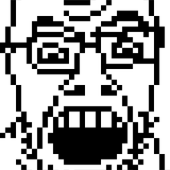 8bit angry animated blink closed_eyes closed_mouth glasses open_mouth pixel_art pixelated raised_eyebrow retro soyjak stubble variant:feraljak // 1024x1280 // 259.2KB