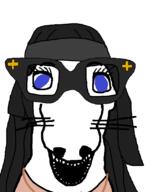 blue_eyes cute dog glasses variant:dogjak variant:soytan // 684x806 // 21.4KB